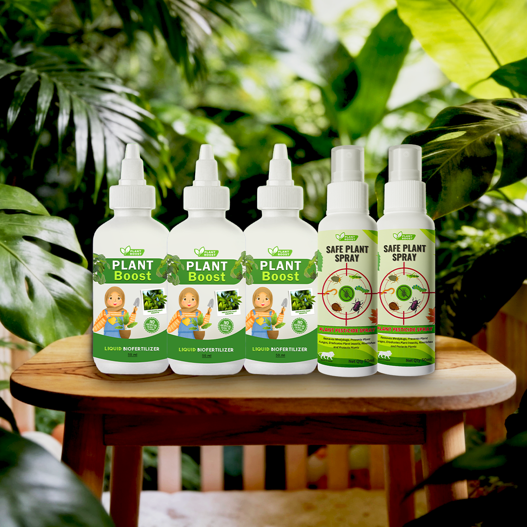 Natural Plant Care Combo - Plant Boost with Safe Plant Sprays