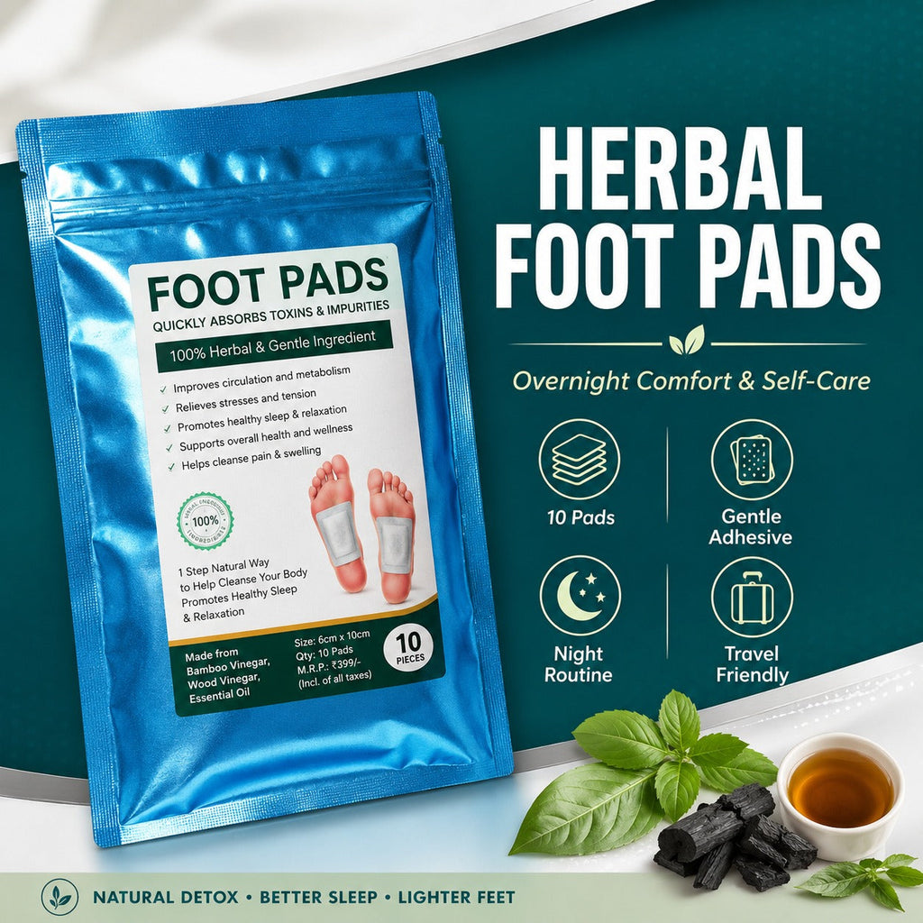 Herbal Detox Foot Pads – Overnight Wellness Patches (10 Pads)