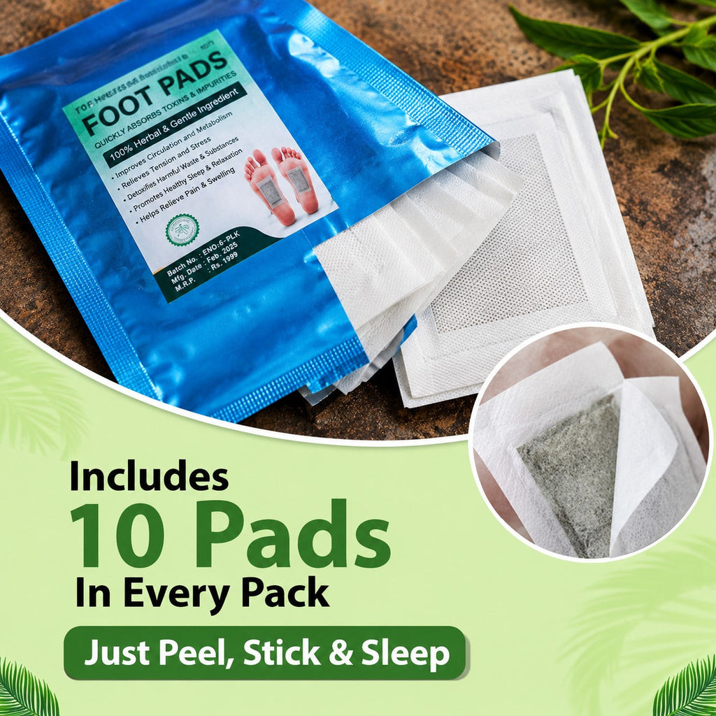 Herbal Detox Foot Pads – Overnight Wellness Patches (10 Pads)