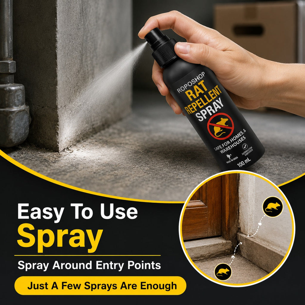 RopoShop Rat Repellent Spray – Natural Rodent Protection Spray (Pack of 3 x 100ml)