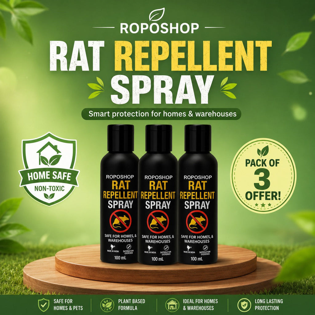 RopoShop Rat Repellent Spray – Natural Rodent Protection Spray (Pack of 3 x 100ml)